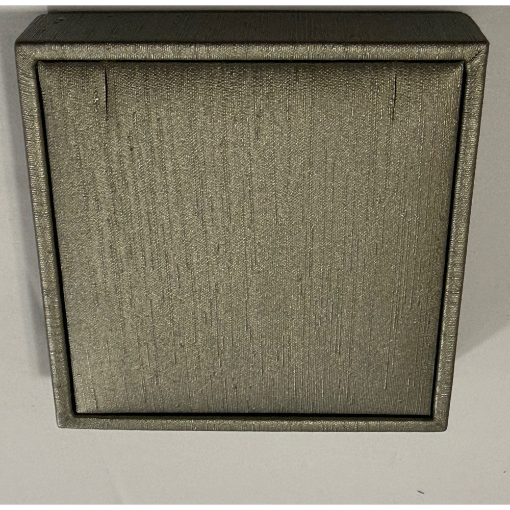 Square Pendant Necklace Jewelry Display Box Holder Case Tray Gray